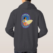 ポグライフ |メンズフード付きスウェットシャツ パーカ (裏面)