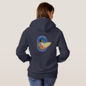 ポグライフ |女性フード付きスウェットシャツ パーカ (裏面フル)