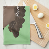 ポケおもしろいットゴッパー掘り漫画イラストレーション キッチンタオル (四つ折り)