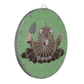 ポケおもしろいットゴッパー掘り漫画イラストレーション ダーツボード (正面左)