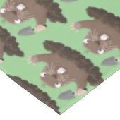 ポケおもしろいットゴッパー掘り漫画イラストレーション テーブルクロス (アングル)