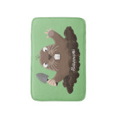 ポケおもしろいットゴッパー掘り漫画イラストレーション バスマット (正面縦)