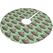 ポケおもしろいットゴッパー掘り漫画イラストレーション ブラッシュドポリエステルツリースカート (アングル)