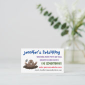 ポケおもしろいットゴッパー掘り漫画イラストレーション 名刺 (スタンド正面)