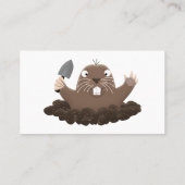 ポケおもしろいットゴッパー掘り漫画イラストレーション 名刺 (裏面)