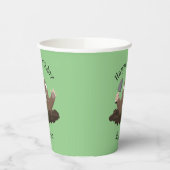 ポケおもしろいットゴッパー掘り漫画イラストレーション 紙コップ (左)