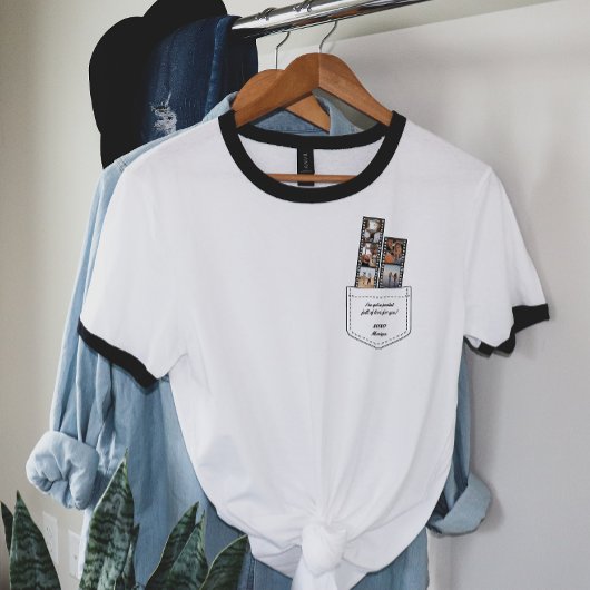 ポケットいっぱいの愛のバレンタイン写真フィルムストリップ Tシャツ