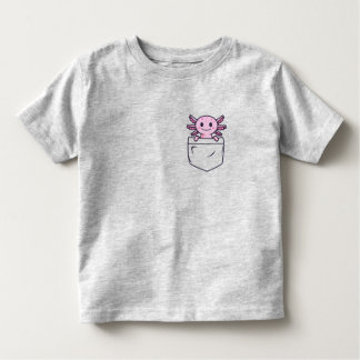 ポケットおもしろいTシャツの可愛いアクソロテクラシックルR トドラーTシャツ