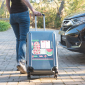 ポケットおよび誕生日から折り畳み可能ステッカー シール (スーツケースインサイチュ)