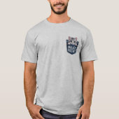 ポケットからこんにちは、かわいい猫Tシャツ Tシャツ (正面)