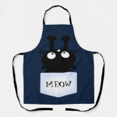 ポケットからの猫の逃げ道 エプロン (正面)