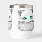 ポケットからよくはしゃぐかわいい猫 (背面)