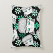 ポケットからよくはしゃぐかわいい猫 アクセントクッション (正面(垂直))