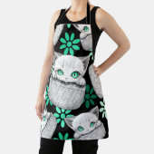 ポケットからよくはしゃぐかわいい猫 エプロン (インサイチュ)