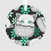 ポケットからよくはしゃぐかわいい猫 オーナメント (裏面)