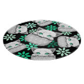 ポケットからよくはしゃぐかわいい猫 カッティングボード (角)