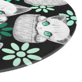 ポケットからよくはしゃぐかわいい猫 カッティングボード (角)