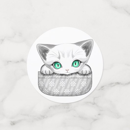 ポケットからよくはしゃぐかわいい猫 コンフェッティ (スモール正面)