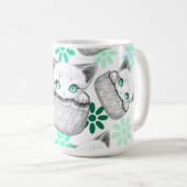 ポケットからよくはしゃぐかわいい猫 コーヒーマグカップ (正面右)