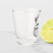 ポケットからよくはしゃぐかわいい猫 ショットグラス (左)