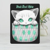 ポケットからよくはしゃぐかわいい猫 シーズンカード (スタンド正面)