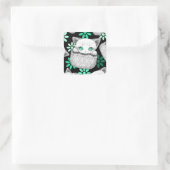 ポケットからよくはしゃぐかわいい猫 スクエアシール (バッグ)