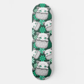 ポケットからよくはしゃぐかわいい猫 スケートボード (正面)