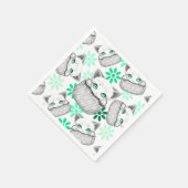 ポケットからよくはしゃぐかわいい猫 スタンダードカクテルナプキン (角)