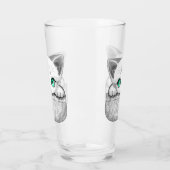 ポケットからよくはしゃぐかわいい猫 タンブラーグラス (左)