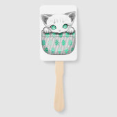 ポケットからよくはしゃぐかわいい猫 ハンドファン (正面)