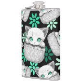 ポケットからよくはしゃぐかわいい猫 フラスク (左)