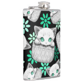 ポケットからよくはしゃぐかわいい猫 フラスク (右)