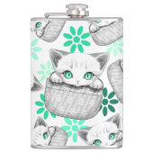 ポケットからよくはしゃぐかわいい猫 フラスク (正面)