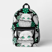 ポケットからよくはしゃぐかわいい猫 プリントバックパック (正面)