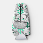 ポケットからよくはしゃぐかわいい猫 ボトルクーラー (裏面)