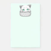 ポケットからよくはしゃぐかわいい猫 ポストイット (正面)