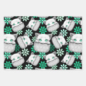 ポケットからよくはしゃぐかわいい猫 ラッピングペーパーシート (正面3)