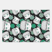 ポケットからよくはしゃぐかわいい猫 ラッピングペーパーシート (正面2)