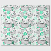 ポケットからよくはしゃぐかわいい猫 ラッピングペーパー (フラット)