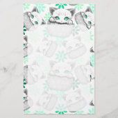 ポケットからよくはしゃぐかわいい猫 便箋 (正面)