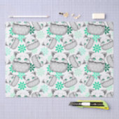 ポケットからよくはしゃぐかわいい猫 薄葉紙 (クラフト)