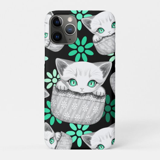 ポケットからよくはしゃぐかわいい猫 Case-Mate iPhoneケース (裏)