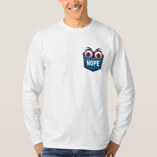 ポケットから目玉 Tシャツ (正面)