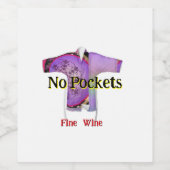 ポケットなしワ素晴らしイン ワインラベル (シングルラベル)