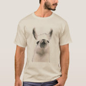 ポケットにいるリャマ Tシャツ (正面)