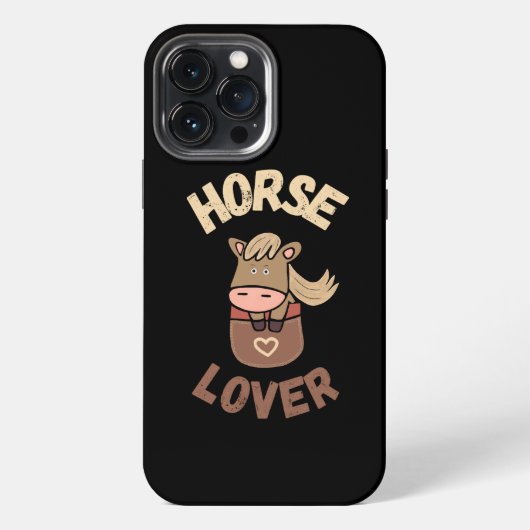 ポケットにかわいい馬 iPhoneケース (裏面)