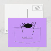 ポケットにクモ ポストカード (正面/裏面)