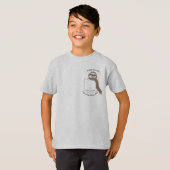 ポケットにナマケモノを入れて予定が入っていなくてごめんなさい Tシャツ (正面フル)