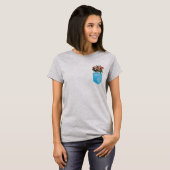 ポケットにバラを入れたTシャツ Tシャツ (正面フル)