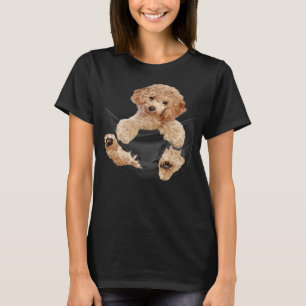 ポケットにプードル 犬好きな人へのギフト 面白い犬のグッズ Tシャツ